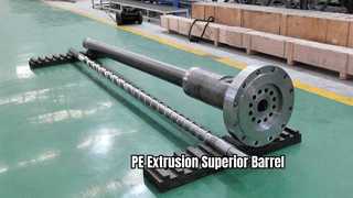 पीई के लिए सिंगल स्क्रू और बैरल